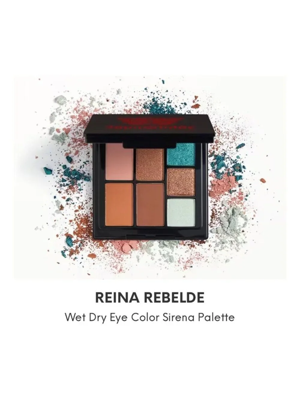 Reina Rebelde Sirena Wet Dry Eye Color 7-Shade Eyeshadow Palette - NEW